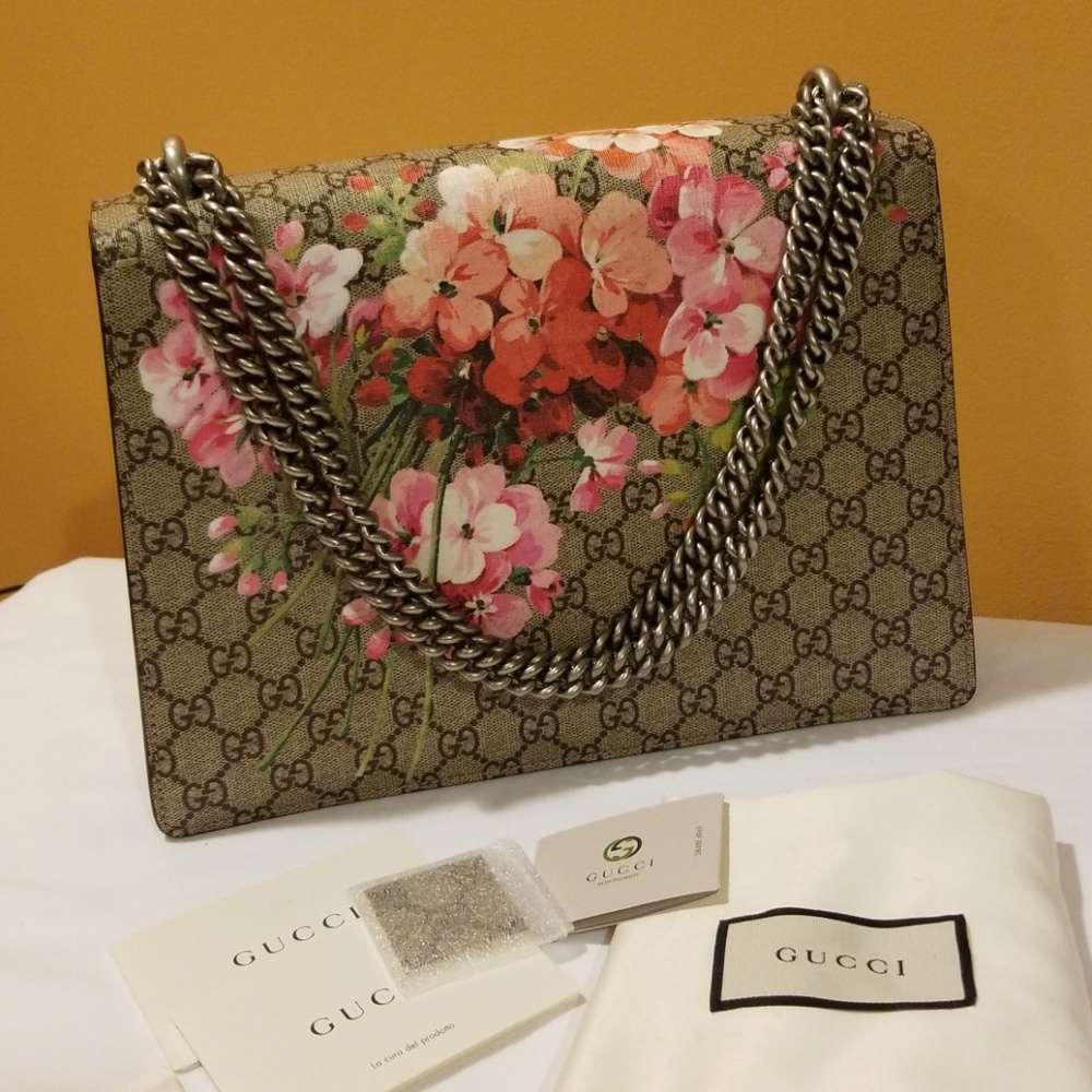 GG Dionysus Medium Blooms Print Shoulder Bag - Picture 2 of 8